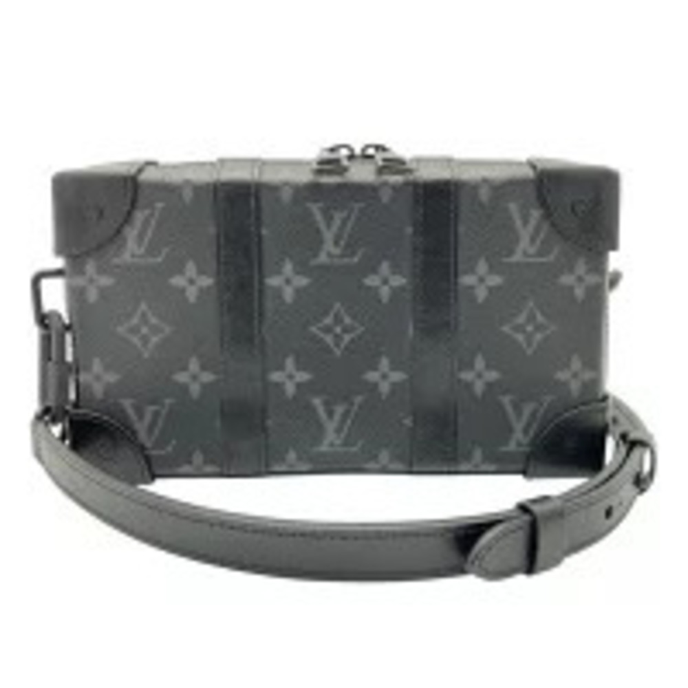 LOUIS VUITTON Soft Trunk Wallet Monogram Eclipse Black Shoulder Bag Crossbody